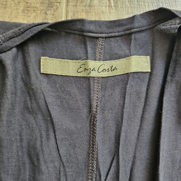 Enza Costa Women's Stretch Silk Knit Maxi Tank Dress size small - Picture 3 of 8